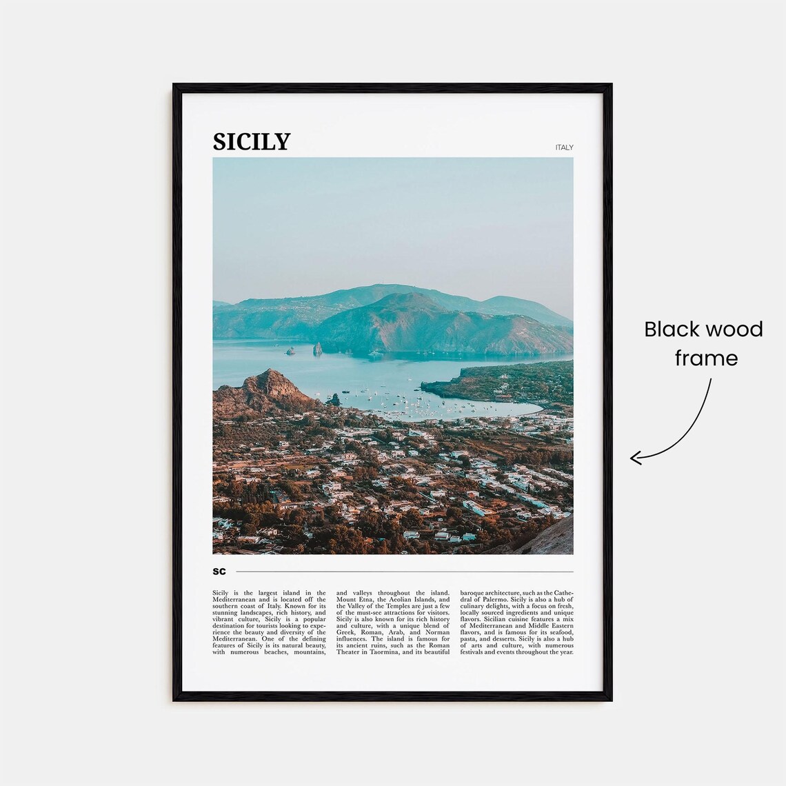 Sicily Photo Italy Poster Print - Image 2