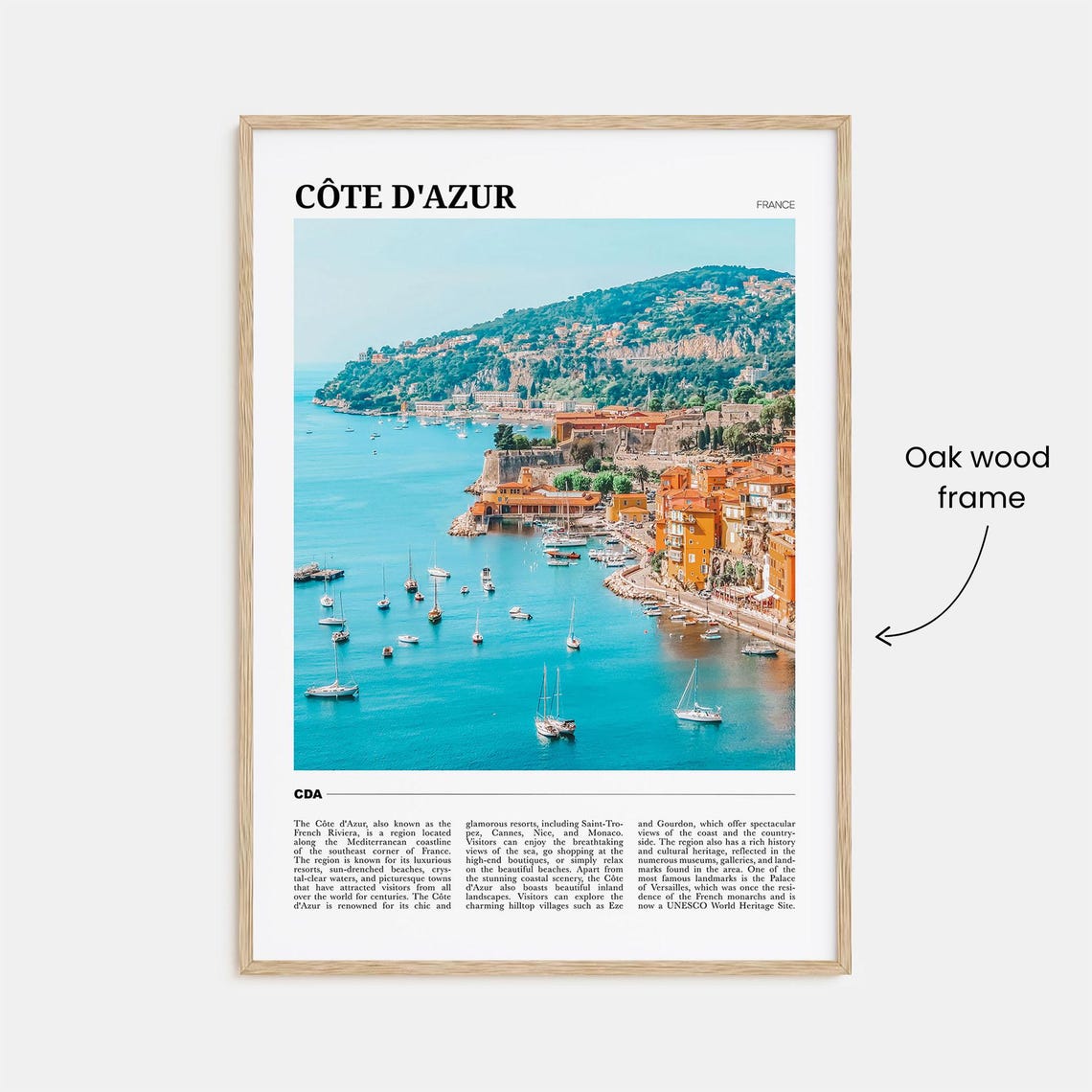 Cote Dazur France Travel Poster - Image 3