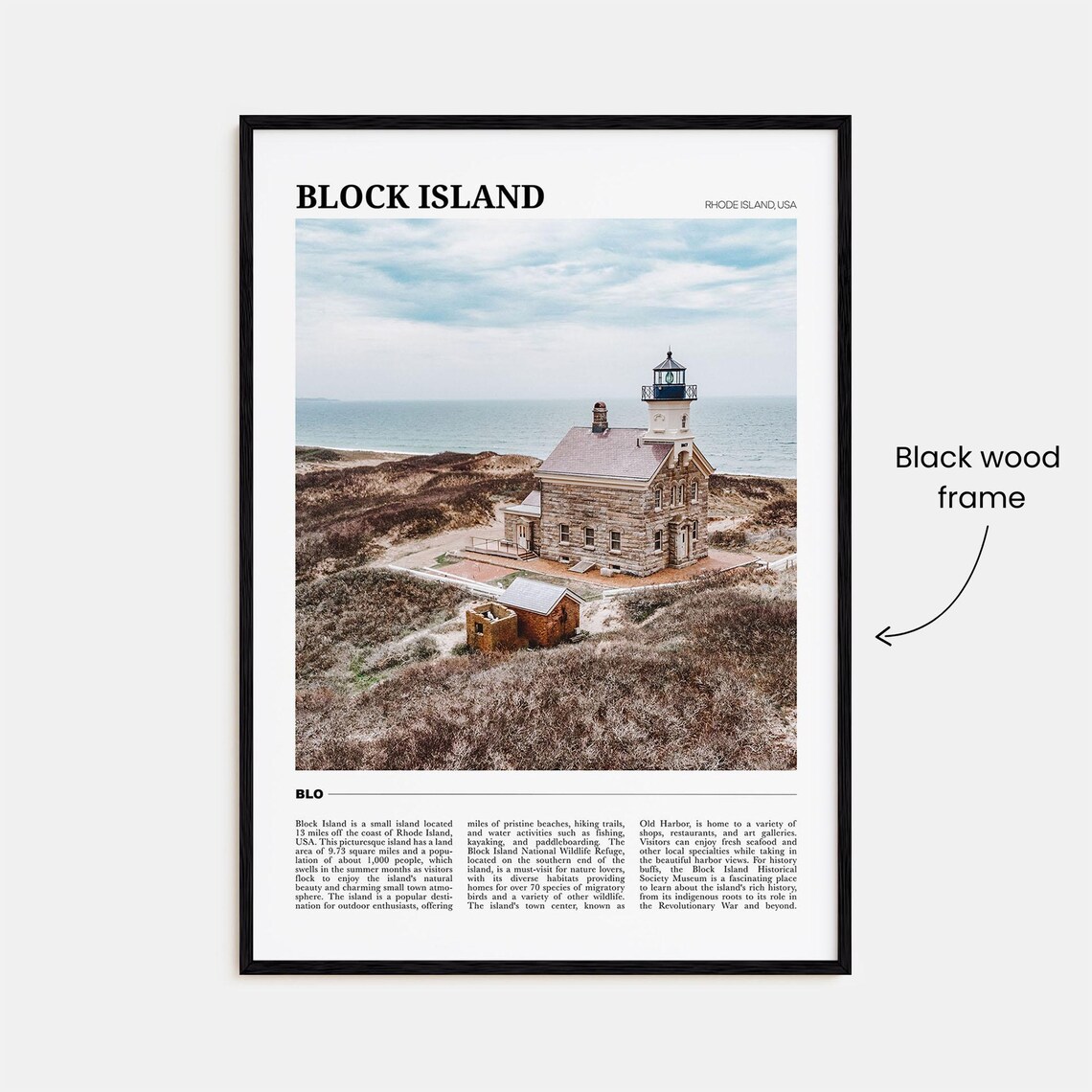 Block Island Travel Poster, Rhode Island Wall Art - Image 2