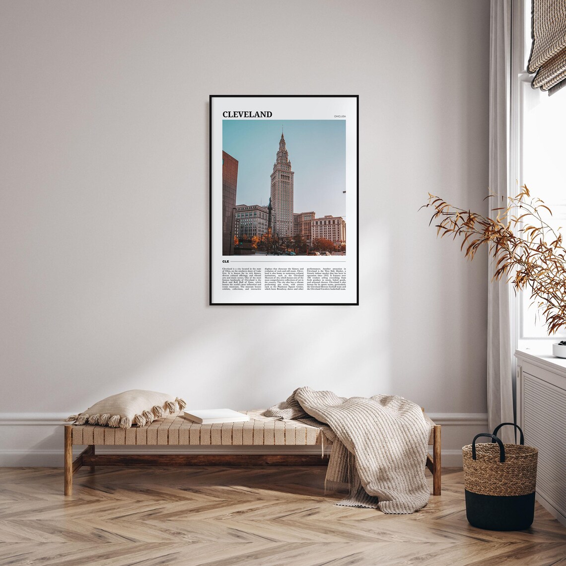 Cleveland Travel Poster, Ohio USA Art Print - Image 4