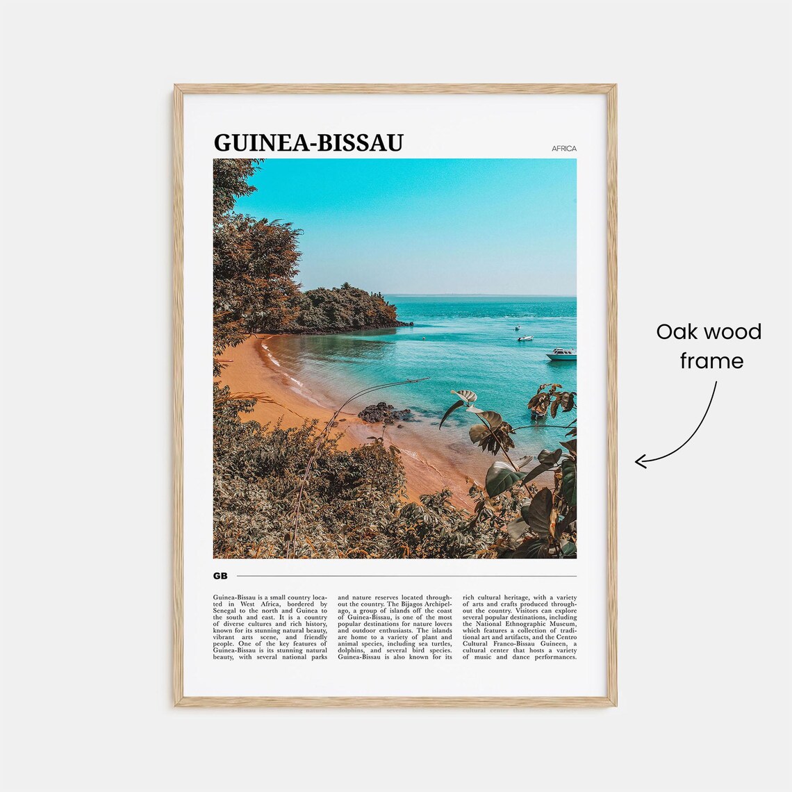 Guinea Bissau Travel Poster, Africa Wall Art Print - Image 3
