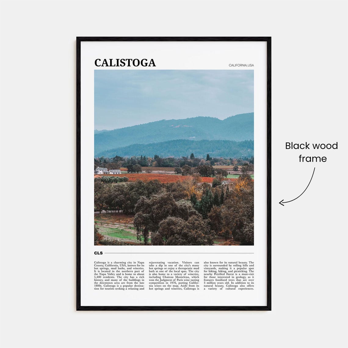 Calistoga Travel Poster Calistoga Wall Art Calistoga Poster Print Calistoga Photo Calistoga Decor California Usa - Image 2
