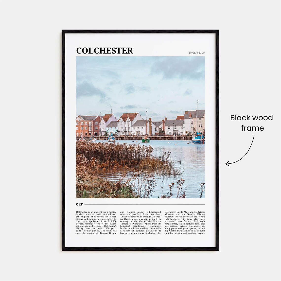 Colchester England Waterfront Historic Town Travel Photo Poster - Image 2