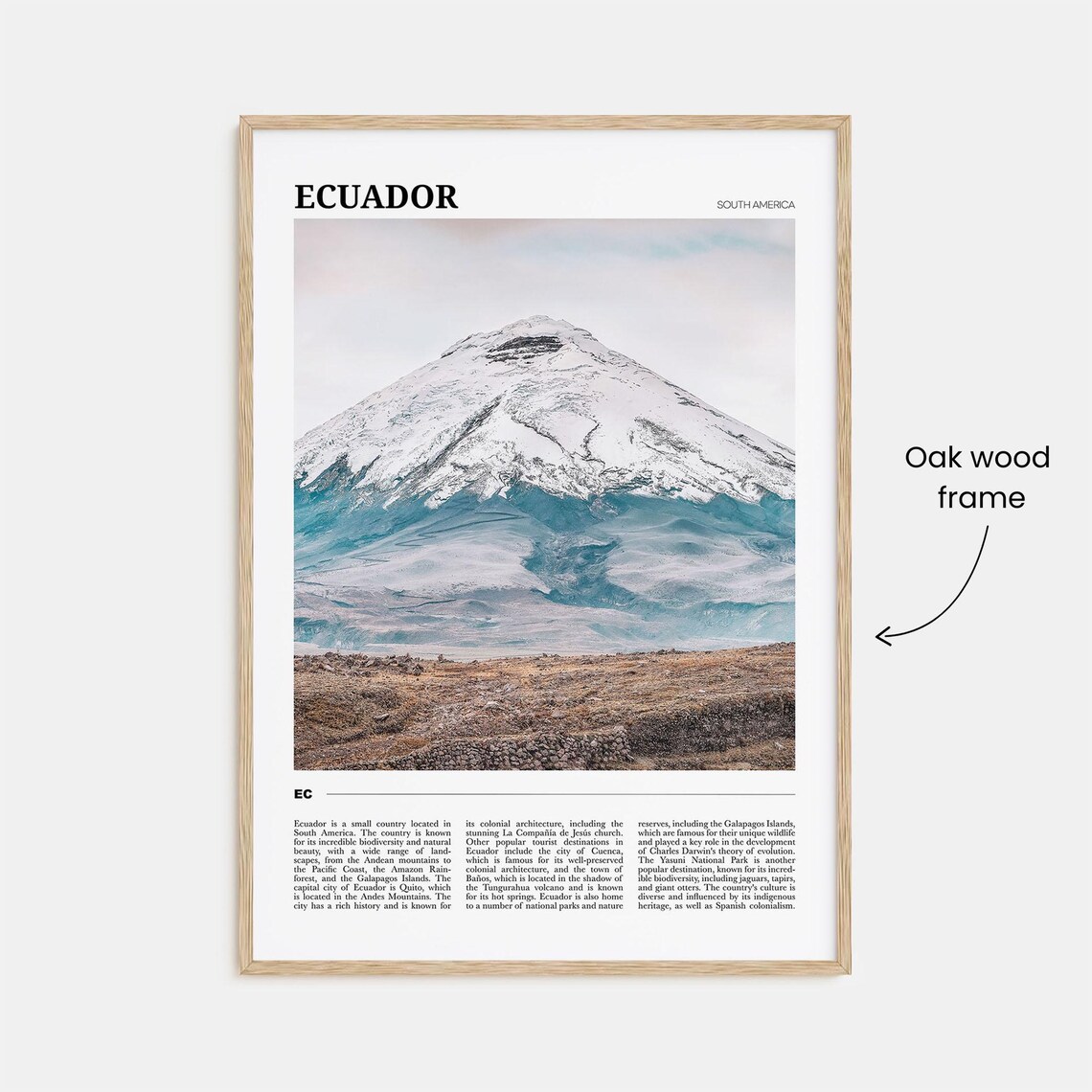 Ecuador Travel Poster, South America Wall Art Print - Image 3