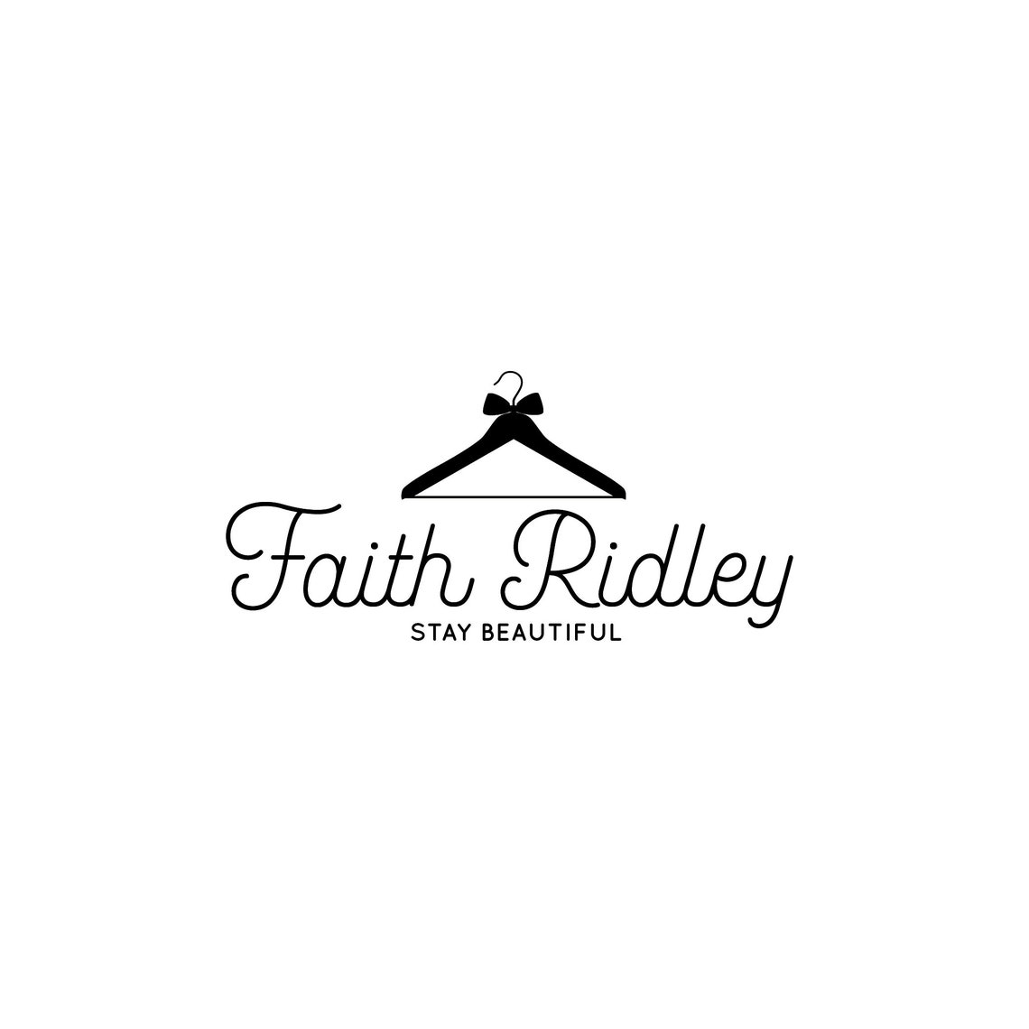 Premade Logo Design Hanger Logo Clothes Boutique Fashion Logo Simple Logo Signature Logo Kids Boutique Logo Baby Boutique Logo Children Logo - Image 2