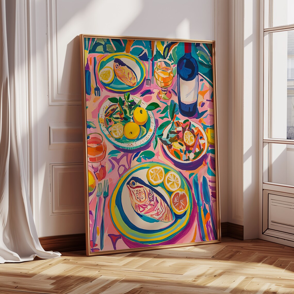 Matisse-Inspired Table Setting Art Print, Kitchen Decor - Image 4