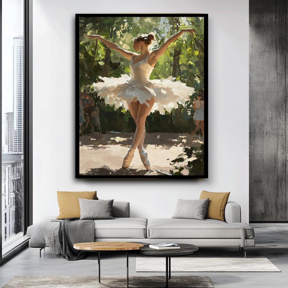 Ballerina in Nature Wall Art Print, Modern Dance - Image 3