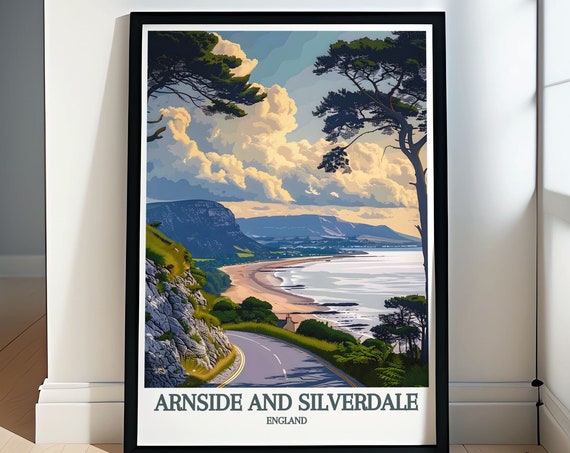 Arnside Landscape Prints Perfect Morecambe Bay Home Decor Stunning Morecambe Bay Arnside Wall Hanging