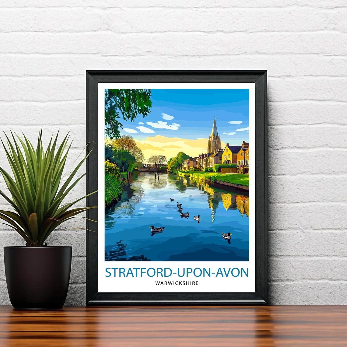 Stratford Upon Avon England Travel Poster - Image 2