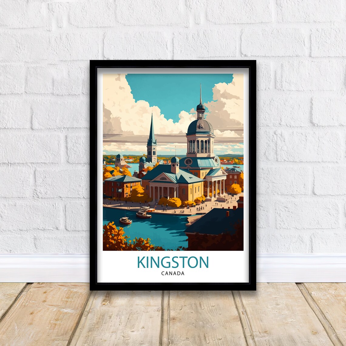 Kingston Canada Travel Poster, Travel Wall Art - Image 3