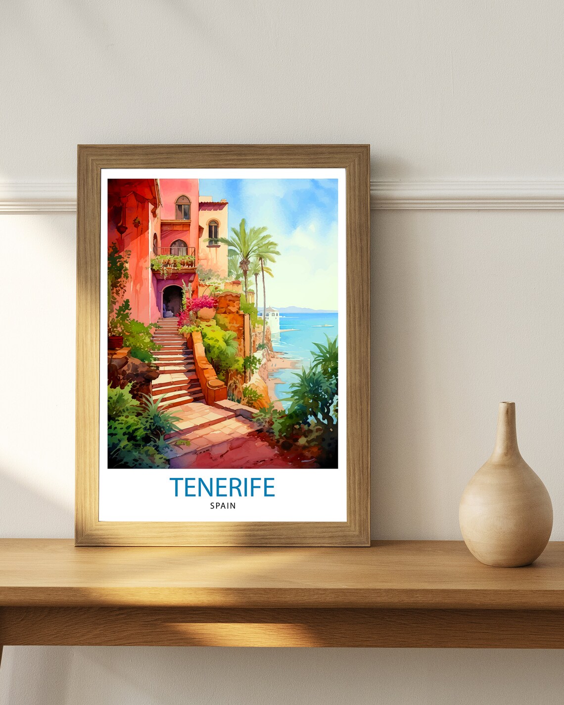 Tenerife Spain Travel Poster, European Home Decor - Image 3