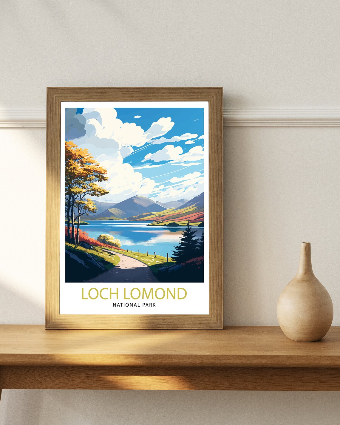 Loch Lomond Travel Poster, Scottish Highlands - Image 3