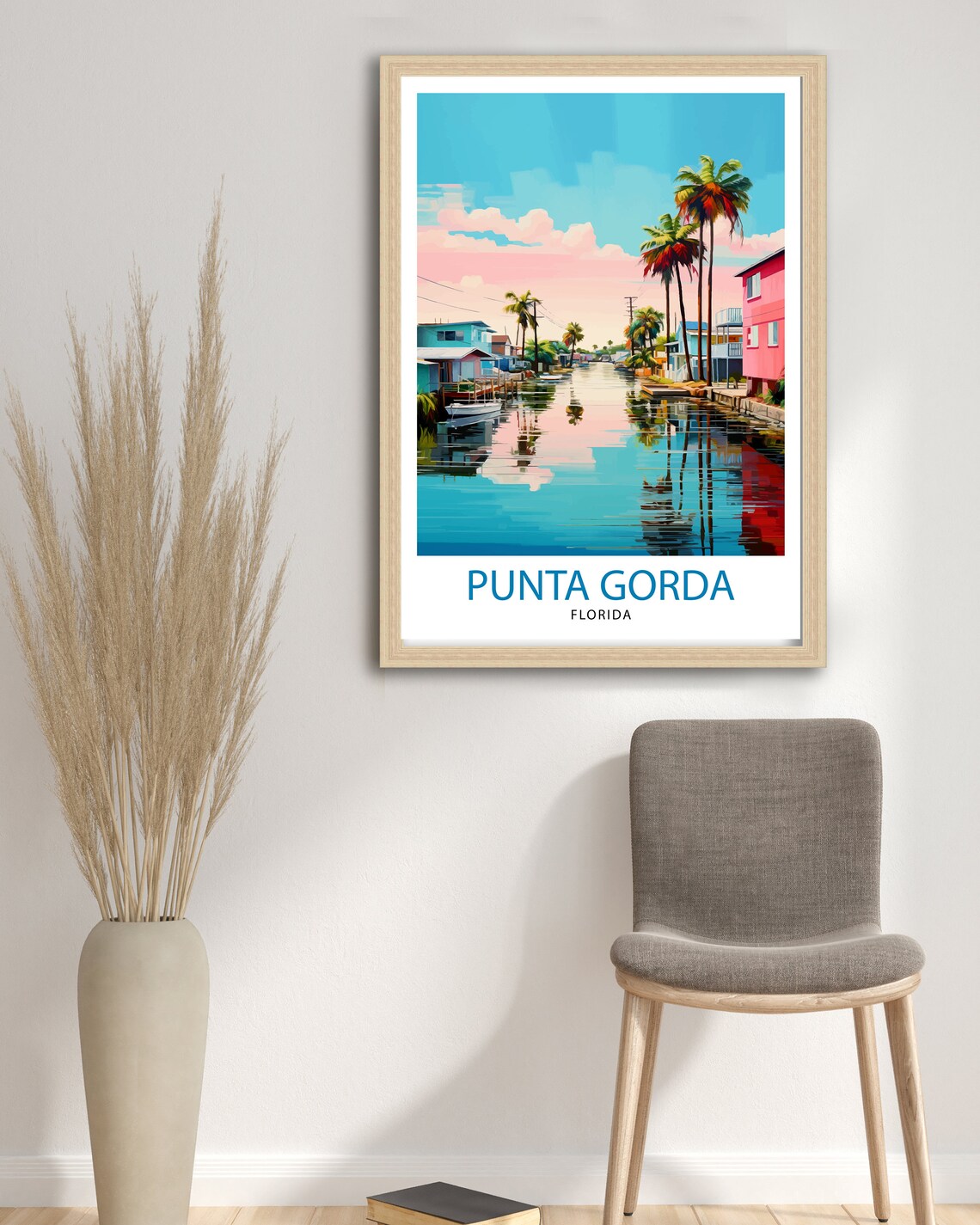 Punta Gorda Florida Travel Poster, Charlotte Harbor - Image 2