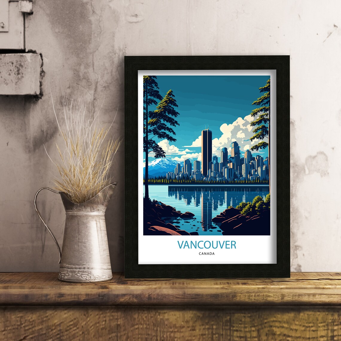 Vancouver Travel Poster, British Columbia Canada - Image 2