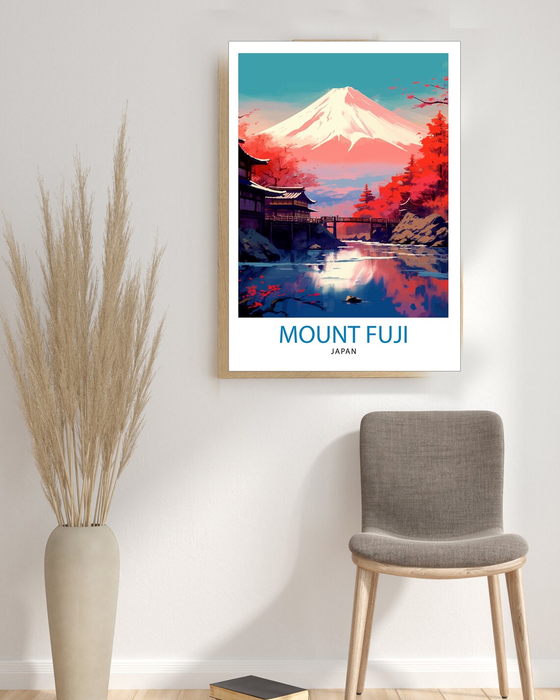 Mount Fuji Travel Print, Japanese Landscape Art - Image 3
