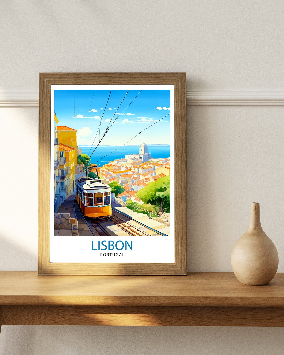 Lisbon Portugal Travel Poster, Lisbon Wall Decor - Image 2