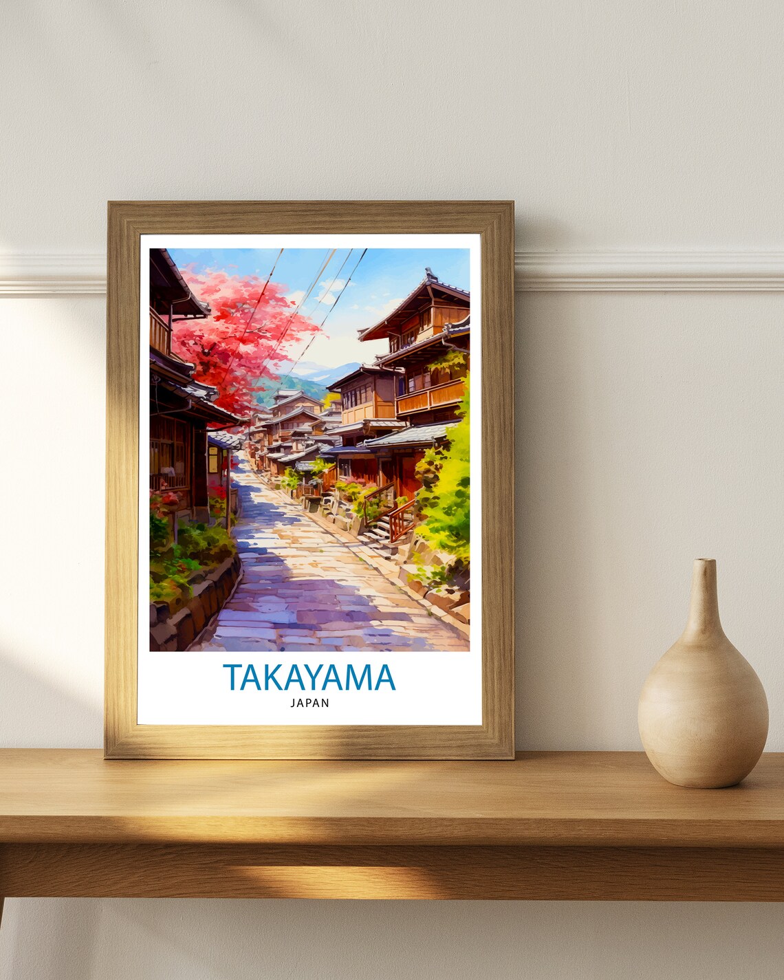 Takayama Japan Travel Poster, Asia Wall Decor - Image 2
