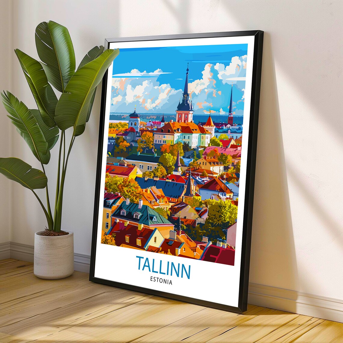 Tallinn Estonia Travel Poster, Europe Wall Decor - Image 2