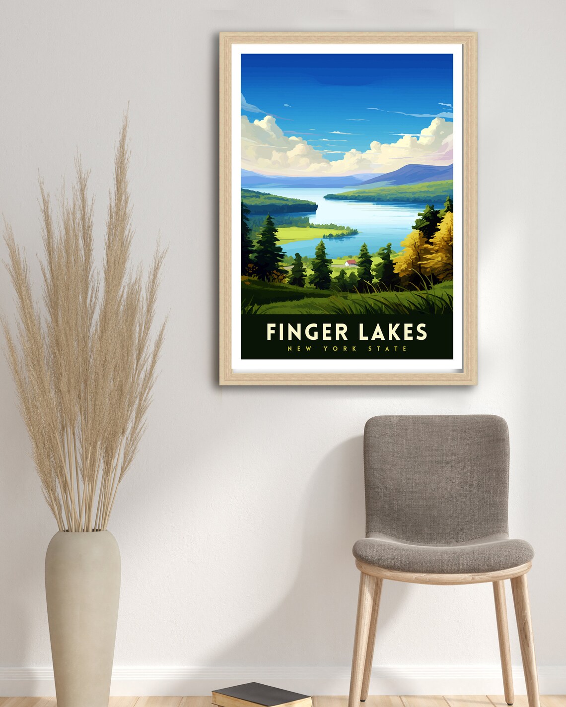Finger Lakes New York State Travel Poster - Image 3