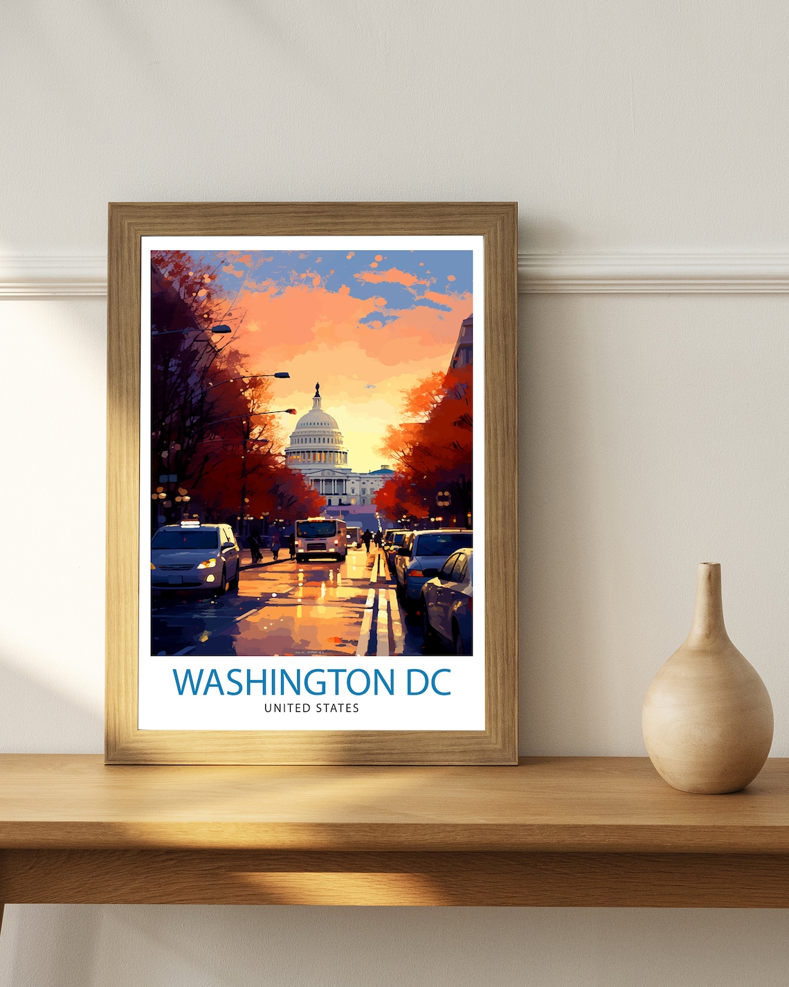 Washington Travel Poster, Washington DC Home Decor - Image 2