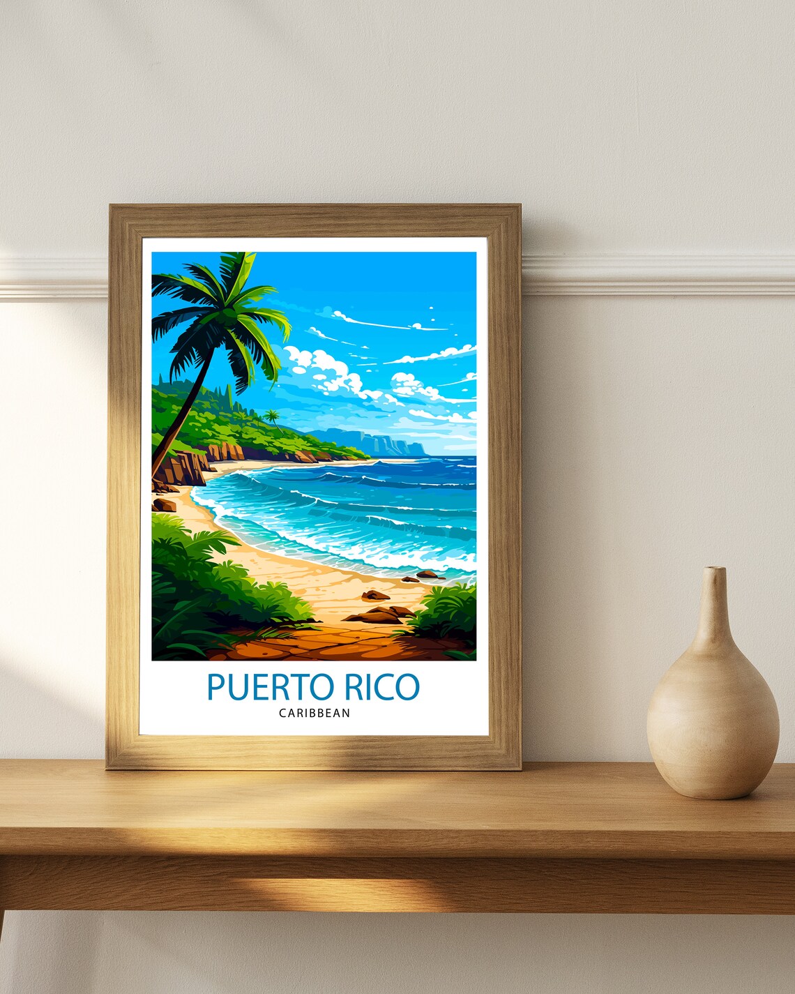 Puerto Rico Travel Poster, Latin America Wall Decor - Image 3