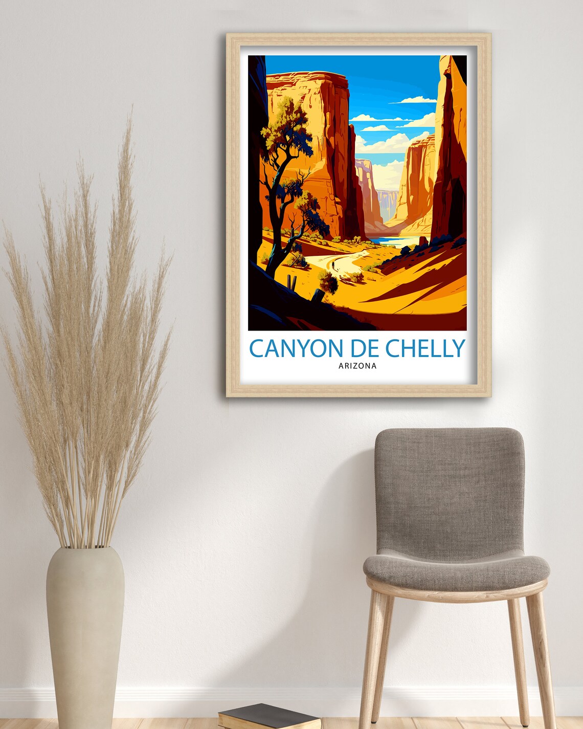 Canyon De Chelly Travel Print Arizona Wall Decor Southwestern Home Living Decor Travel Poster Gift For Canyon De Chelly Arizona Travel Print - Image 3