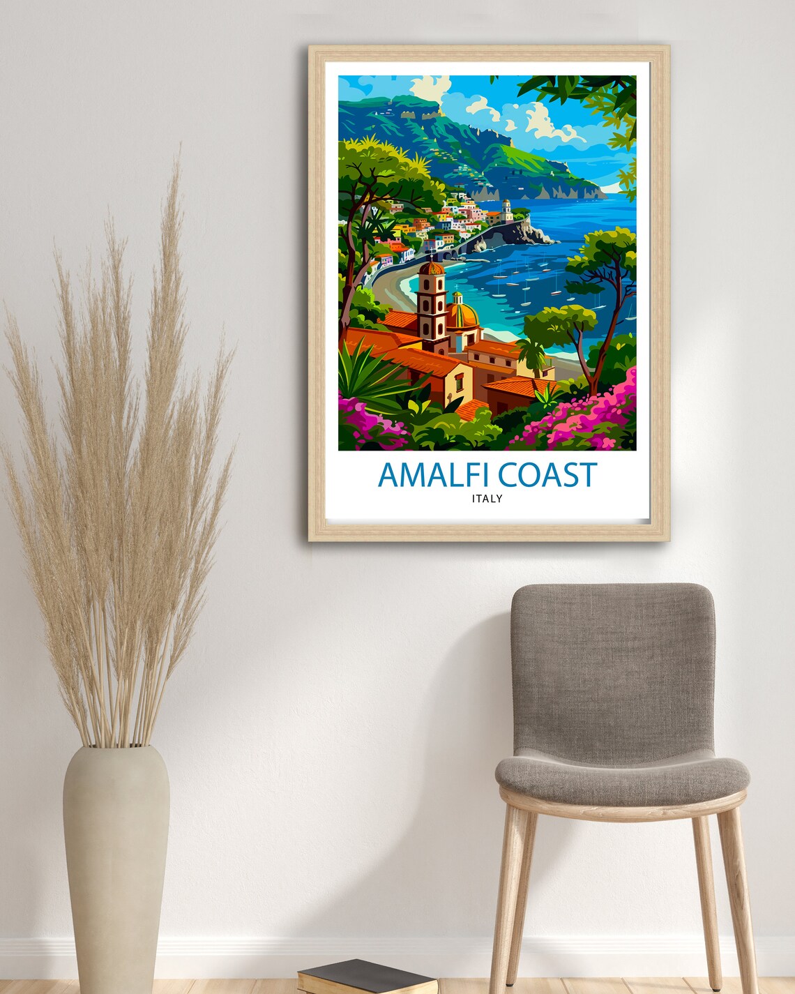 Amalfi Coast Italy Travel Poster, Wall Decor - Image 2