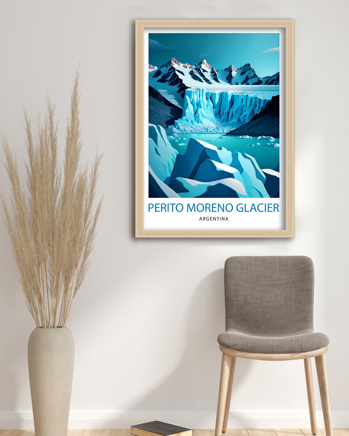 Perito Moreno Glacier Travel Poster, Patagonia Landscape - Image 3