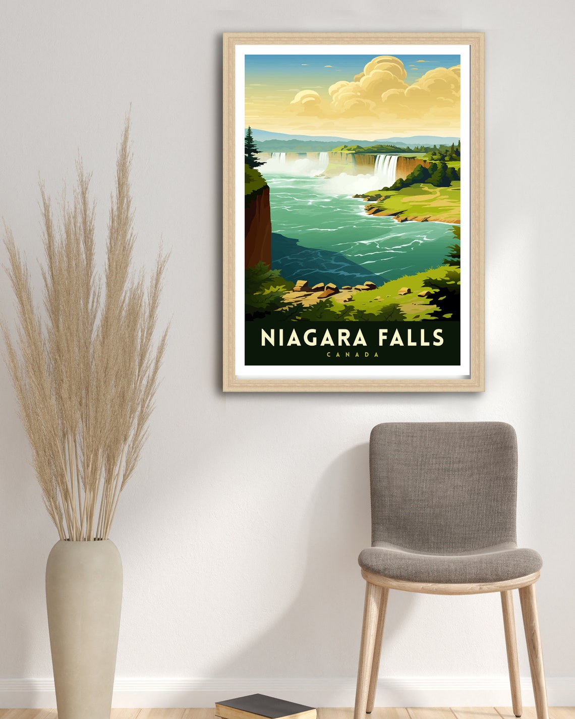Niagara Falls Canada Retro Waterfall Vintage National Park Poster - Image 3