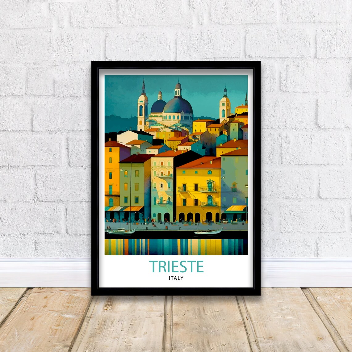 Trieste Italy Travel Poster, European Place Art - Image 2