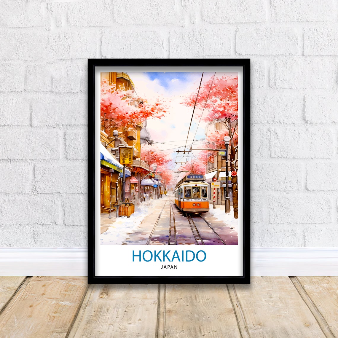 Hokkaido Japan Travel Print Hokkaido Wall Decor Hokkaido Poster Japan Travel Prints Hokkaido Art Print Hokkaido Illustration Hokkaido Wall - Image 2