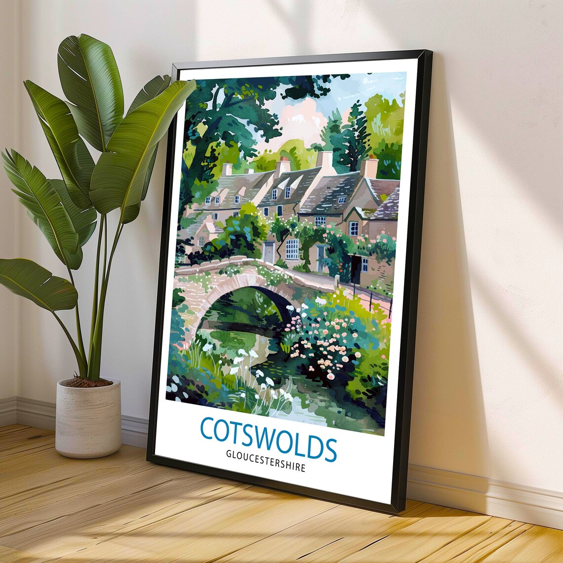 Cotswolds Travel Poster, Home Decor Illustration - Image 2