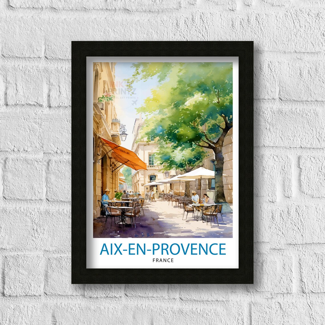 Aix En Provence Travel Poster, Provence Wall Decor - Image 3