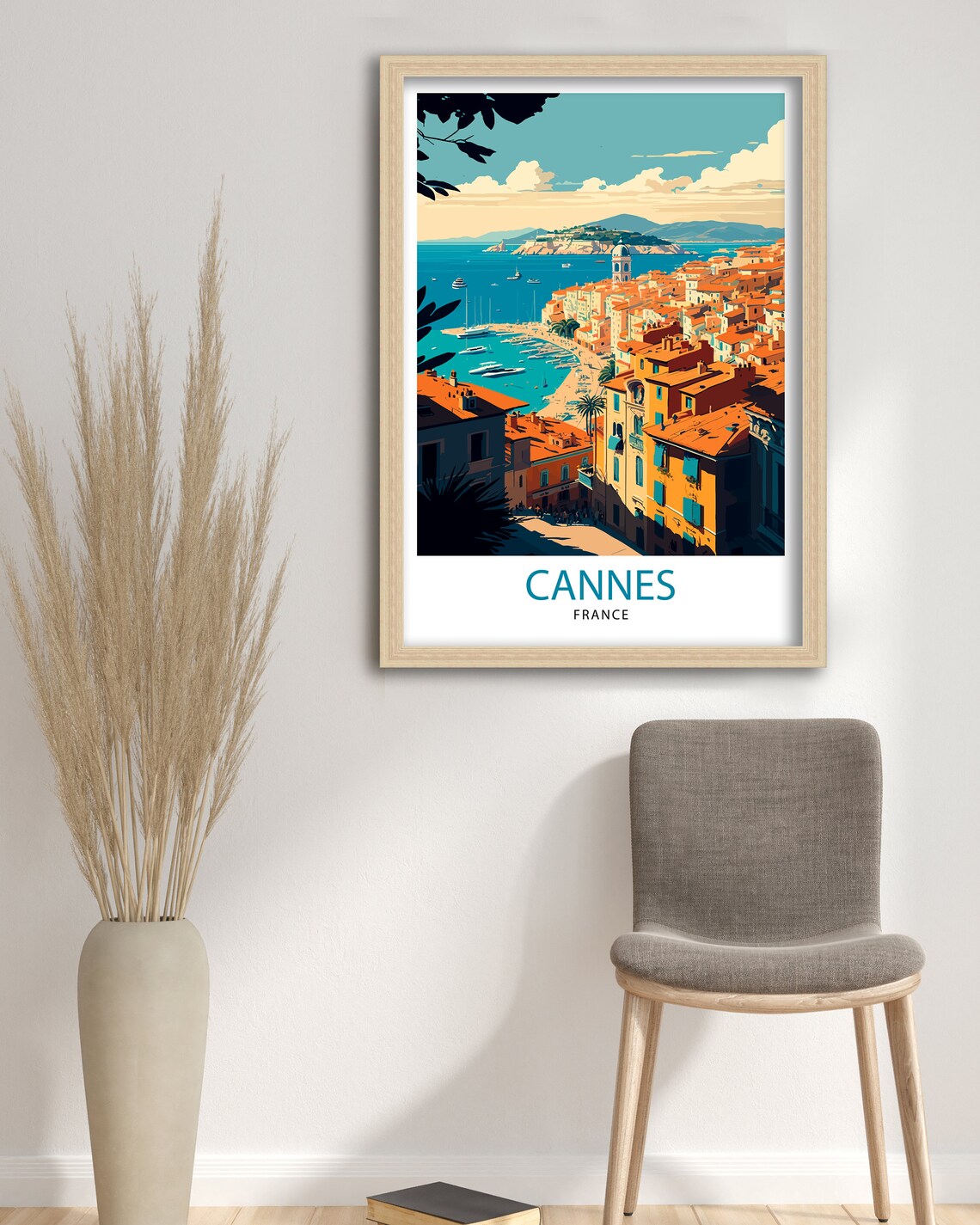 Cannes France Travel Poster, French Riviera - Image 3