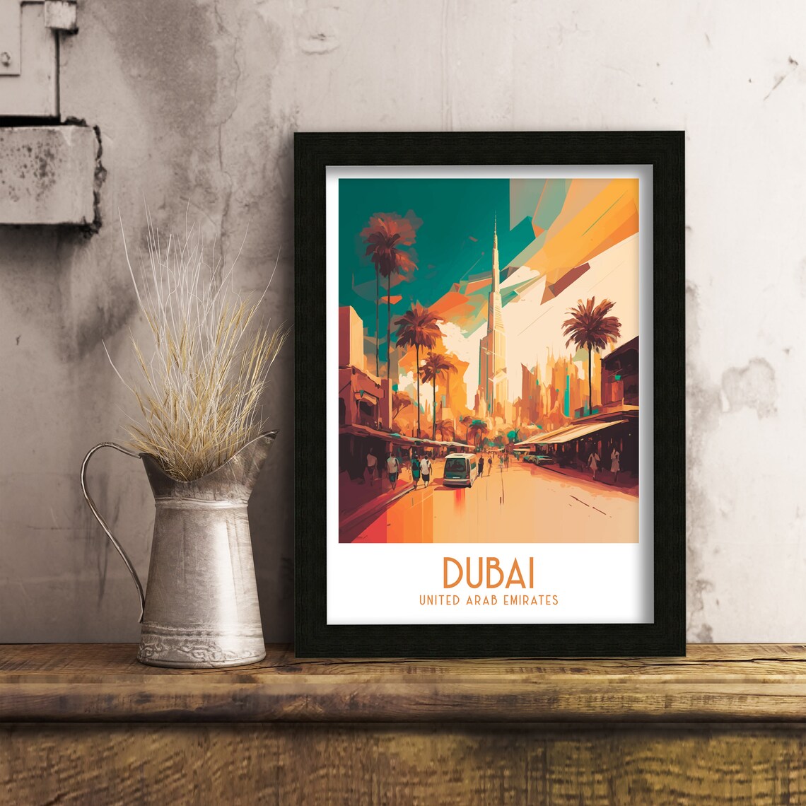 Dubai UAE Travel Poster, Home Living Decor - Image 3
