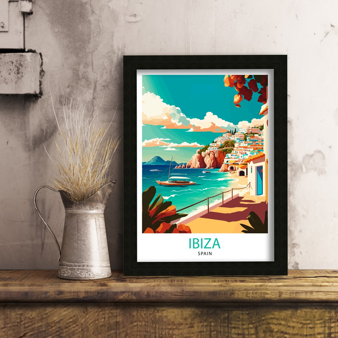Ibiza Illustration Gift For Ibiza Lovers Poster - Image 3