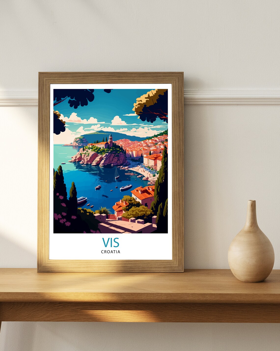 Croatia Travel Poster, Home Living Decor - Image 2