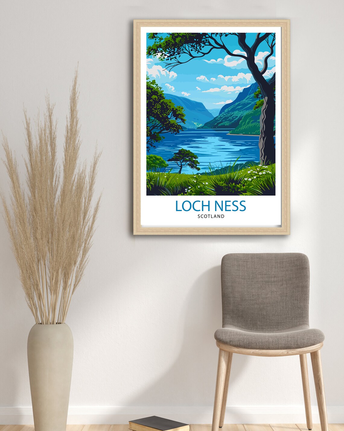 Loch Ness Travel Poster, Scotland Wall Decor - Image 2