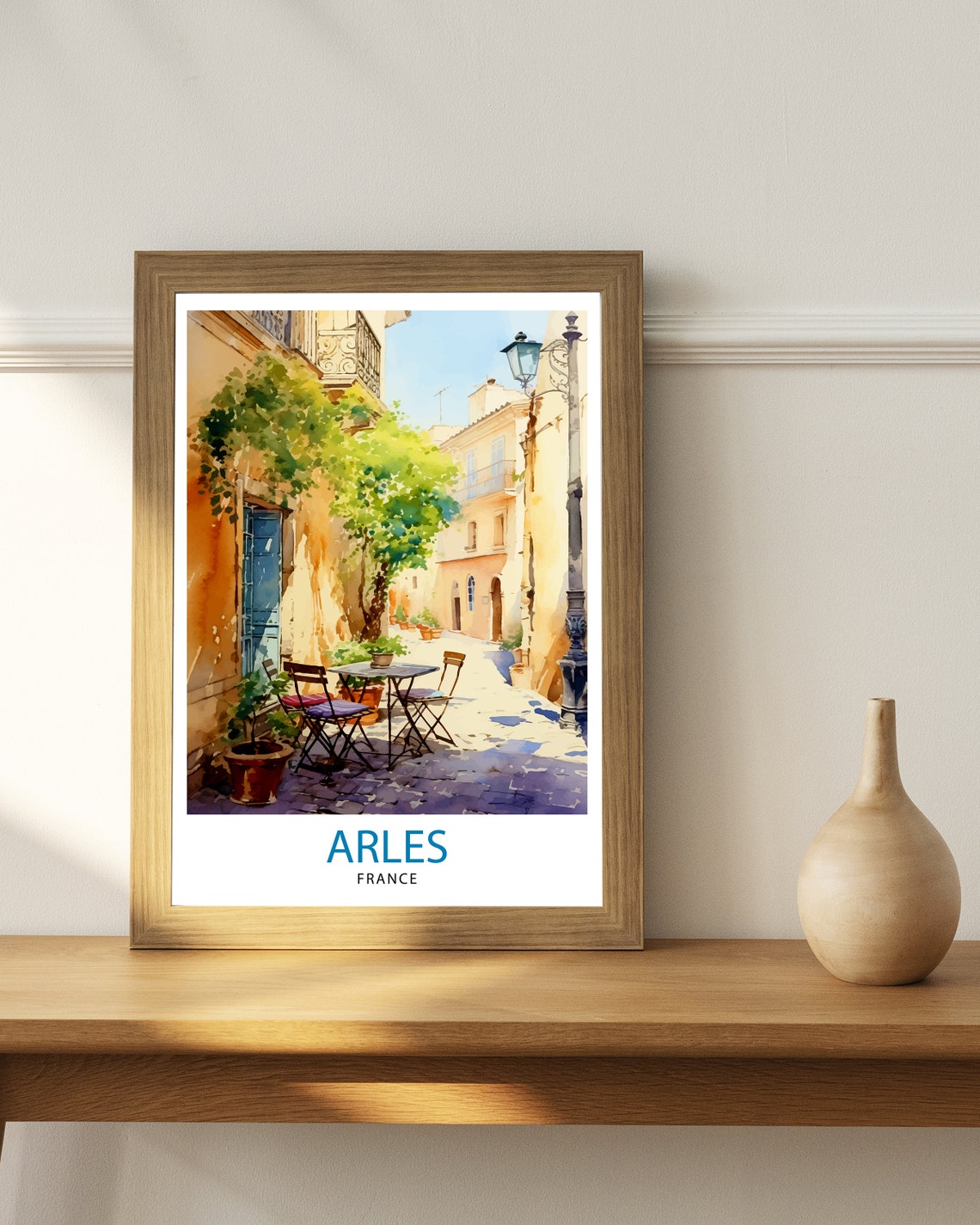 Arles France Travel Print Arles Wall Decor Arles Home Living Decor Arles France Illustration Travel Poster Gift For Arles France Home Decor - Image 2