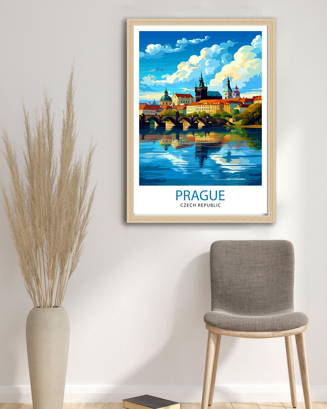 Prague Czech Republic Travel Poster, Europe Decor - Image 3