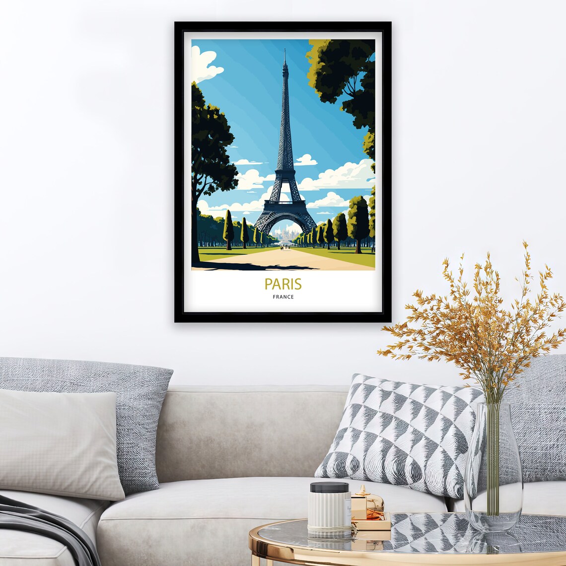 Paris Travel Print, Eiffel Tower Wall Art - Image 3