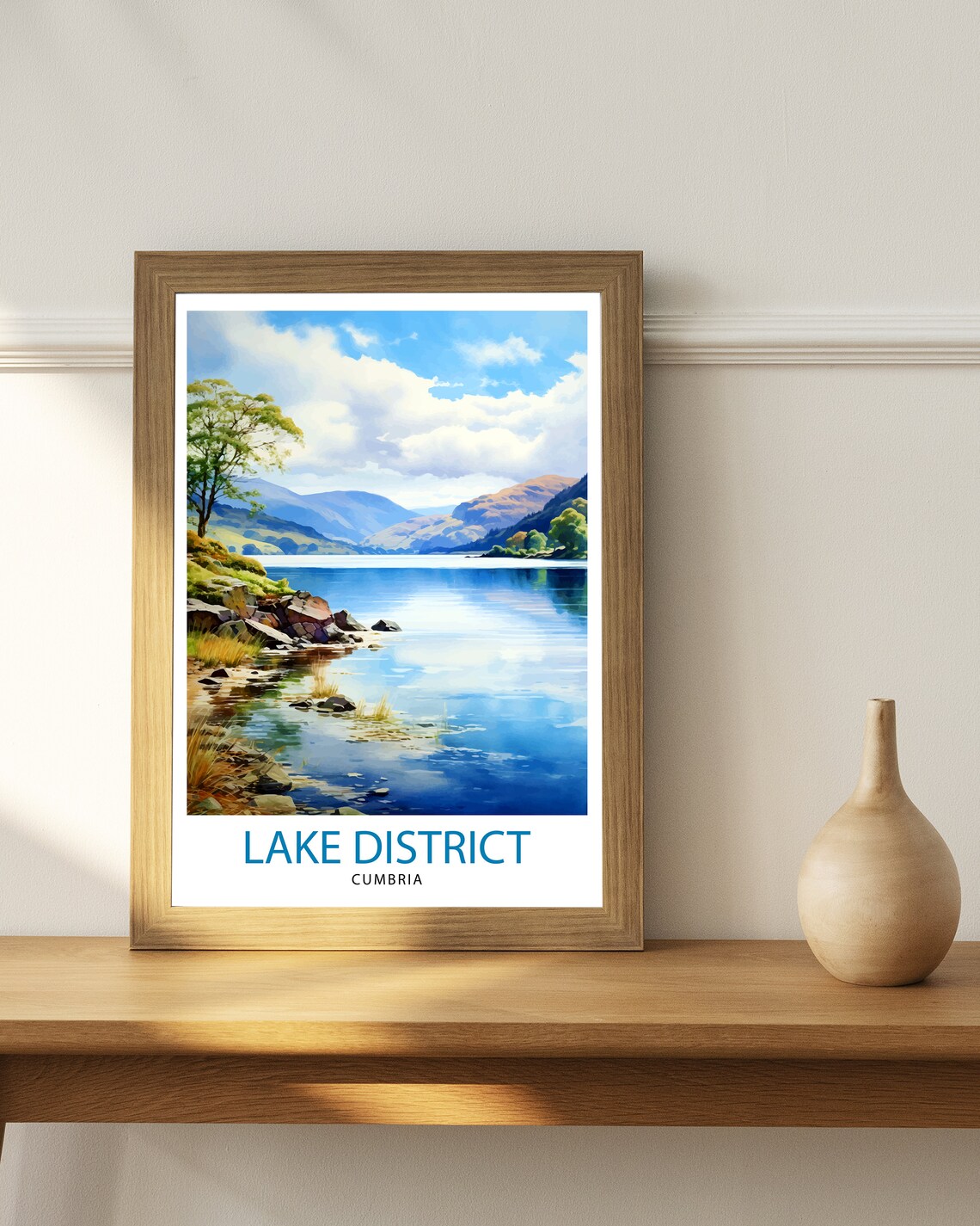 Lake District, Cumbria Travel Poster Print - Image 3