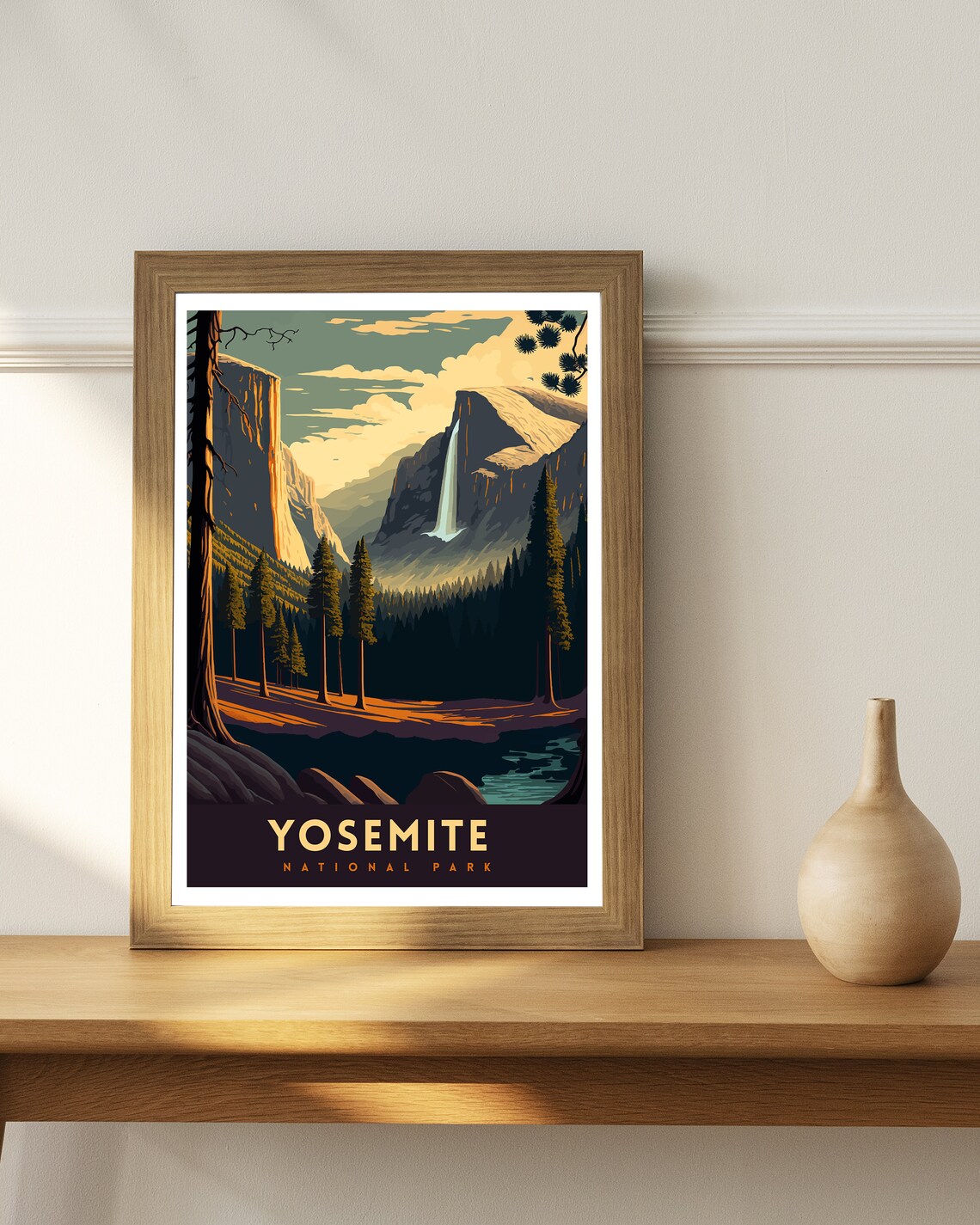 Yosemite National Park Travel Poster, Yosemite - Image 3