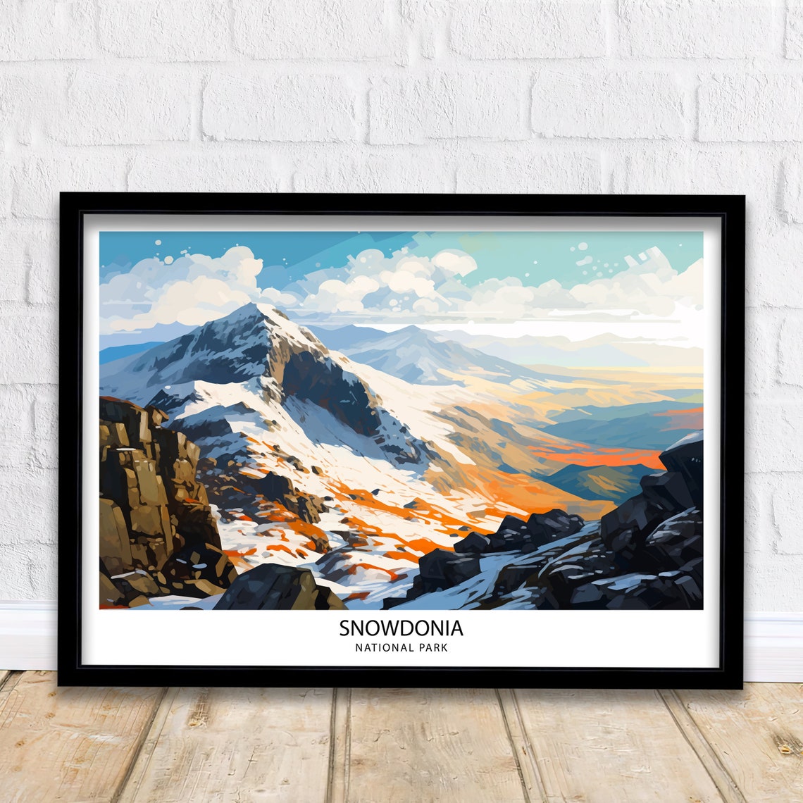 Snowdonia Travel Print Snowdonia Print Travel Poster Wales Snowdonia Poster Travel Print Wales Print Snowdon Print