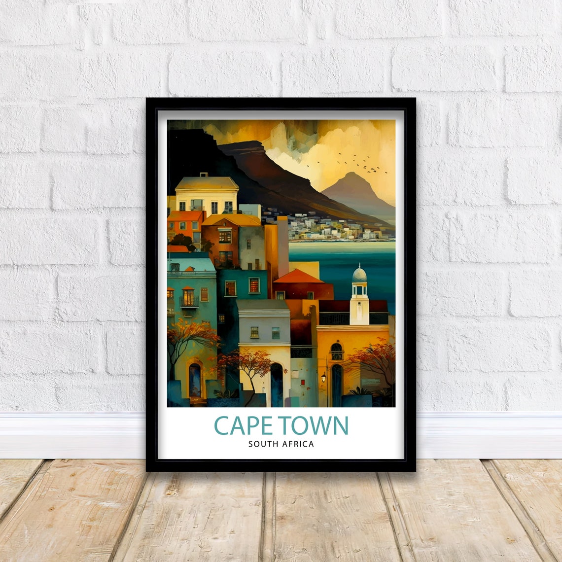 Cape Town South Africa Travel Print Cape Town Wall Decor Cape Town Poster South Africa Travel Prints Cape Town Art Print Cape Town - Image 2