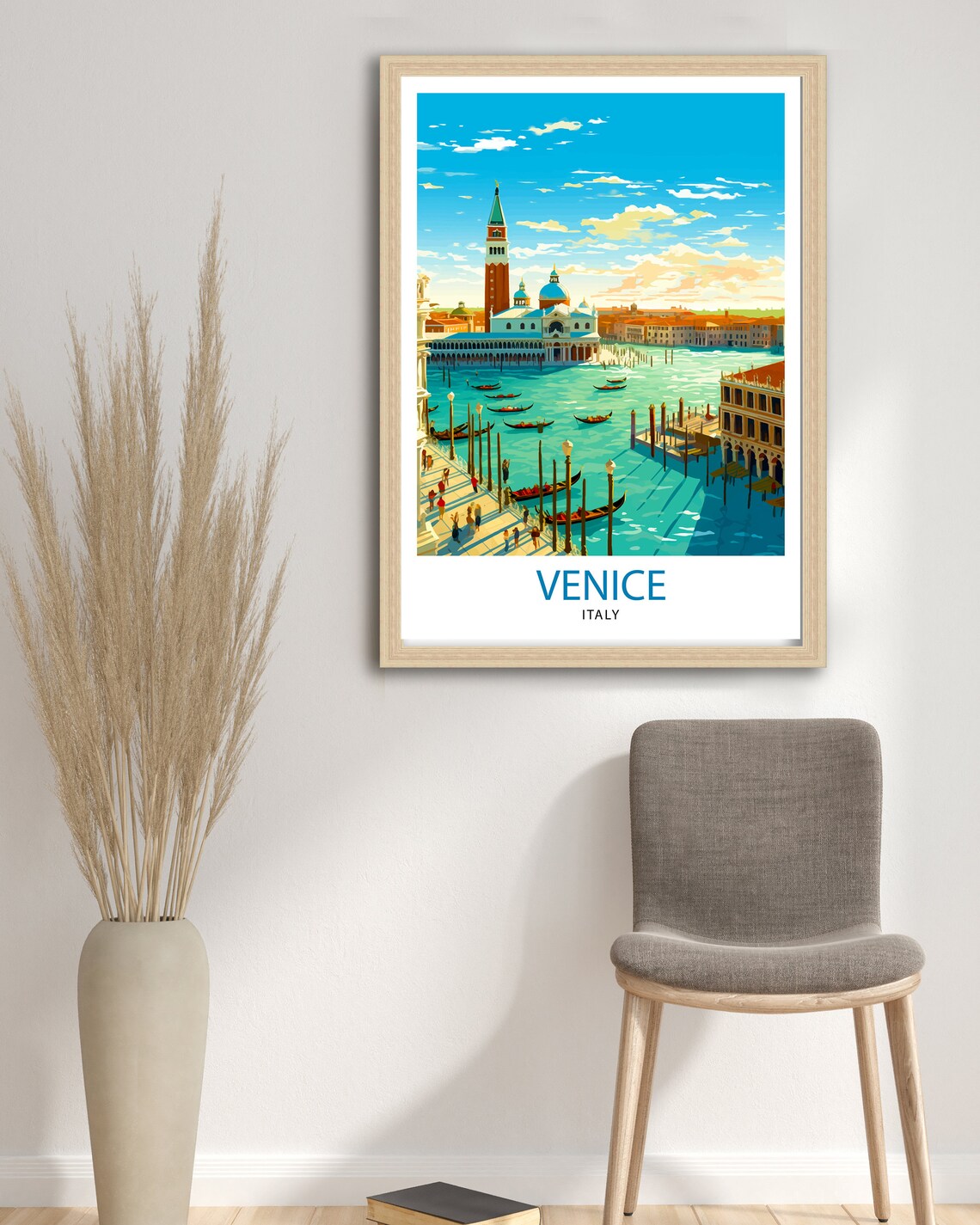 Venice Canal Travel Poster, Italy City Print - Image 3
