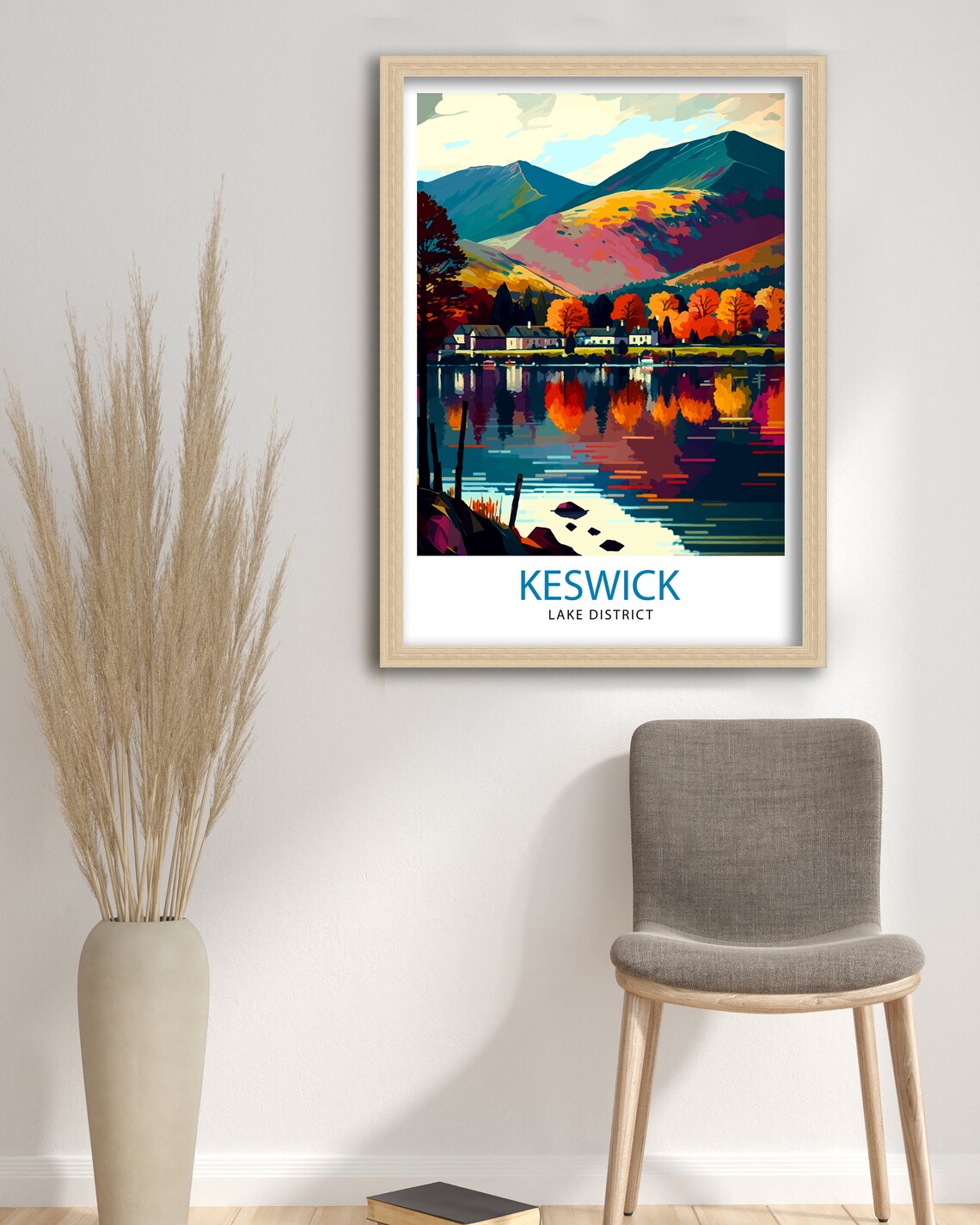 Keswick Lake District Travel Poster, Wall Decor - Image 3