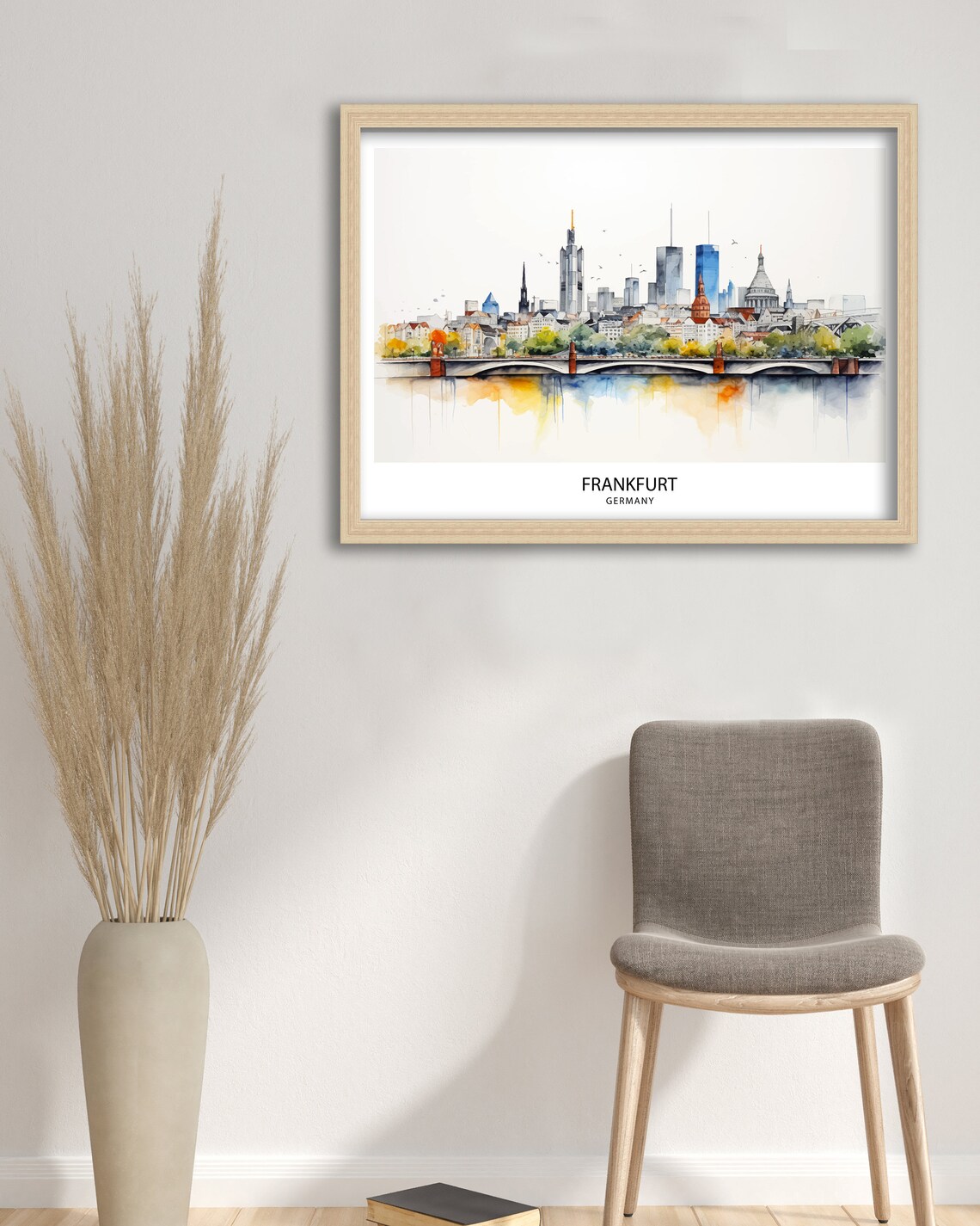 Frankfurt Skyline Germany Modern Cityscape Art Print - Image 2
