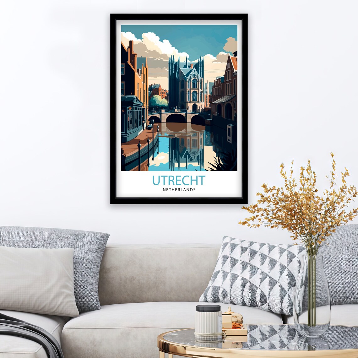 Utrecht Netherlands Travel Poster, Home Decor Print - Image 2