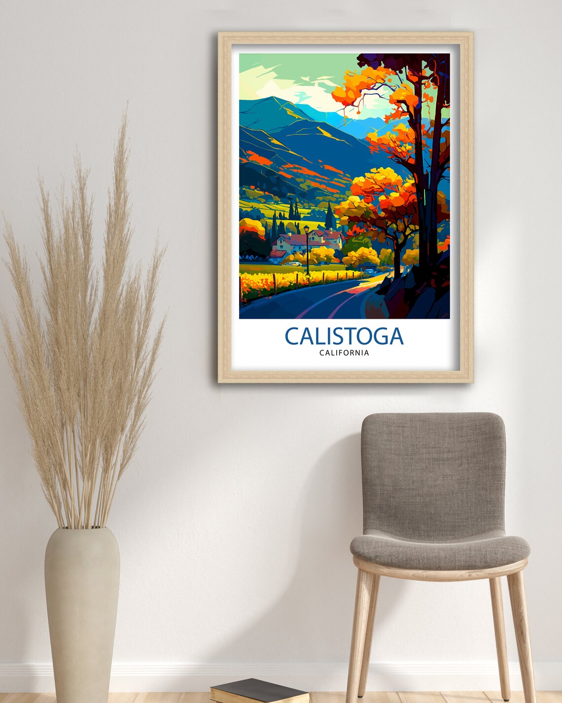 Calistoga California Travel Poster, Home Living Decor - Image 3